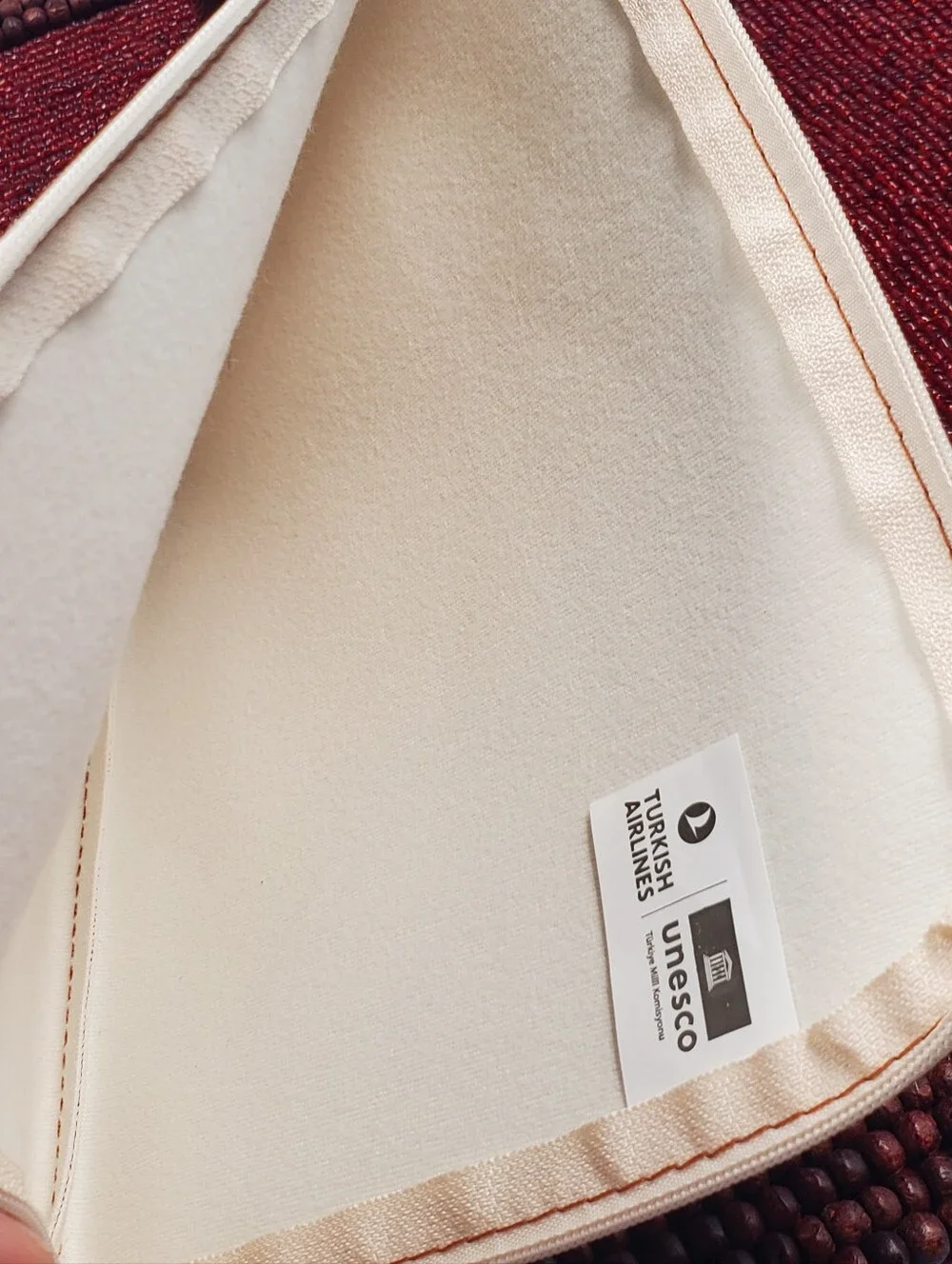 Turkish Airlines Amenity Kit Travel Bag medieval Church of St. Gregory ANI (C13)